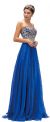 Main image of Strapless Lace Embroidered Bodice Long Formal Prom Dress
